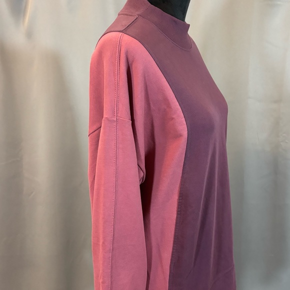 Athleta Colorblock Mockneck Medium Weight Oversized Pullover Size S - Picture 3 of 8